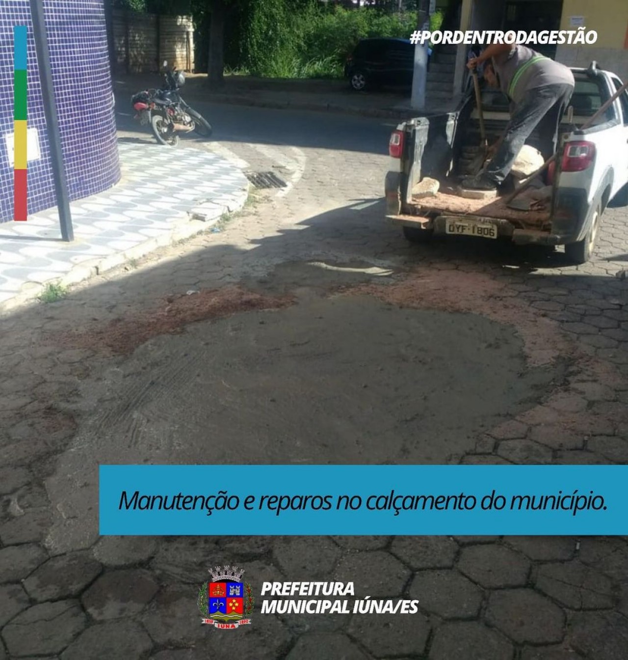 OBRA 140 - Manutenção e reparos no calçamento do município