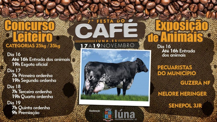 7ª Festa do Café de Iúna - Concurso Leiteiro e Exposição de Animais
