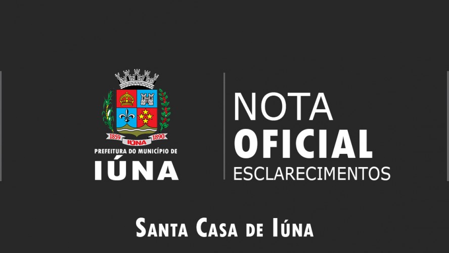 Nota Oficial - Santa Casa de Iúna