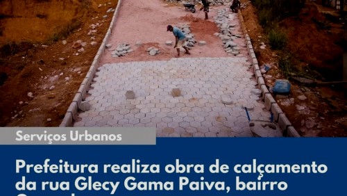 OBRA 96 - drenagem, rede de esgoto e revitalização da rua Glecy Gama Paiva, no bairro Guanabara.